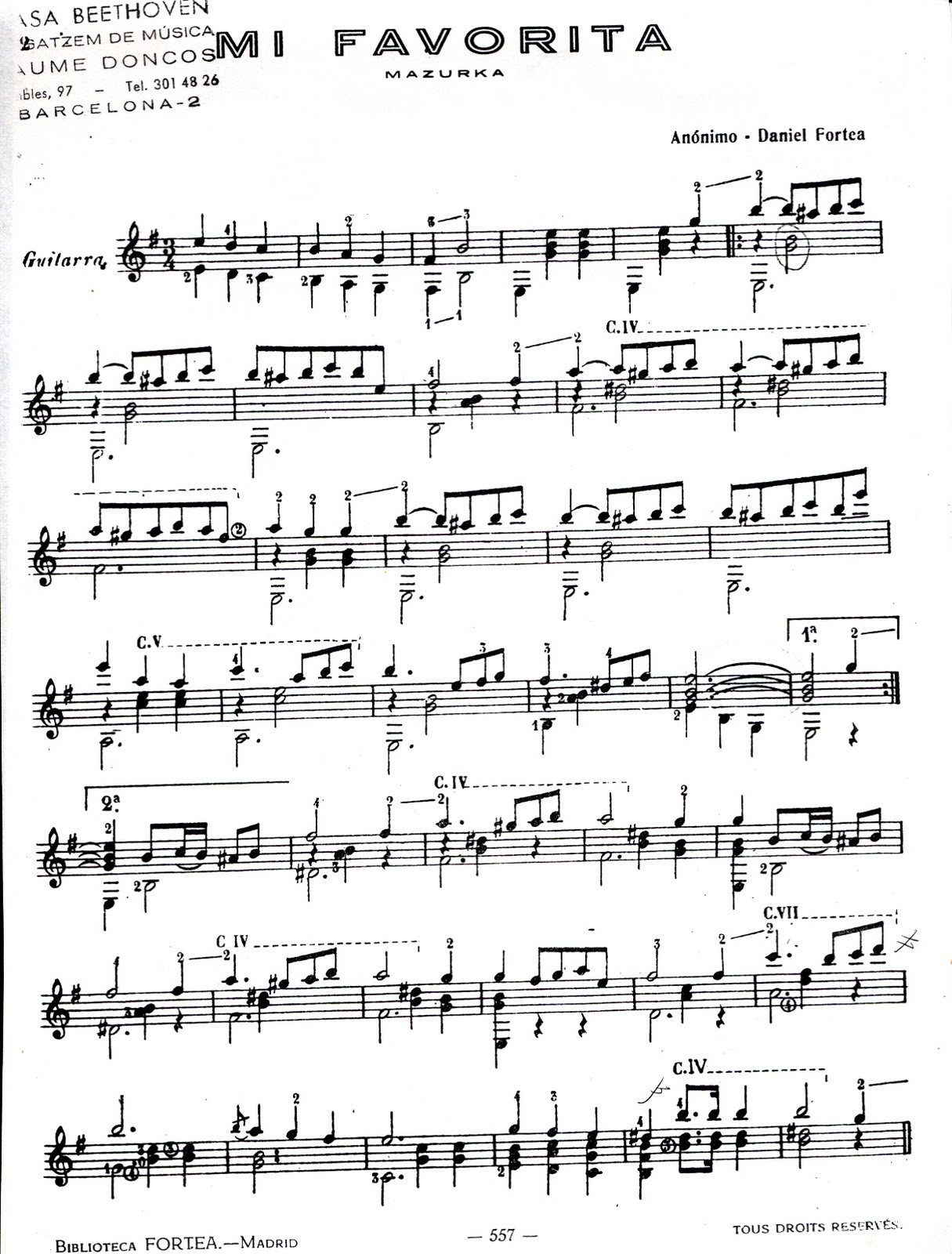Partituras para guitarra gratis pdf | Las mejores guitarras
