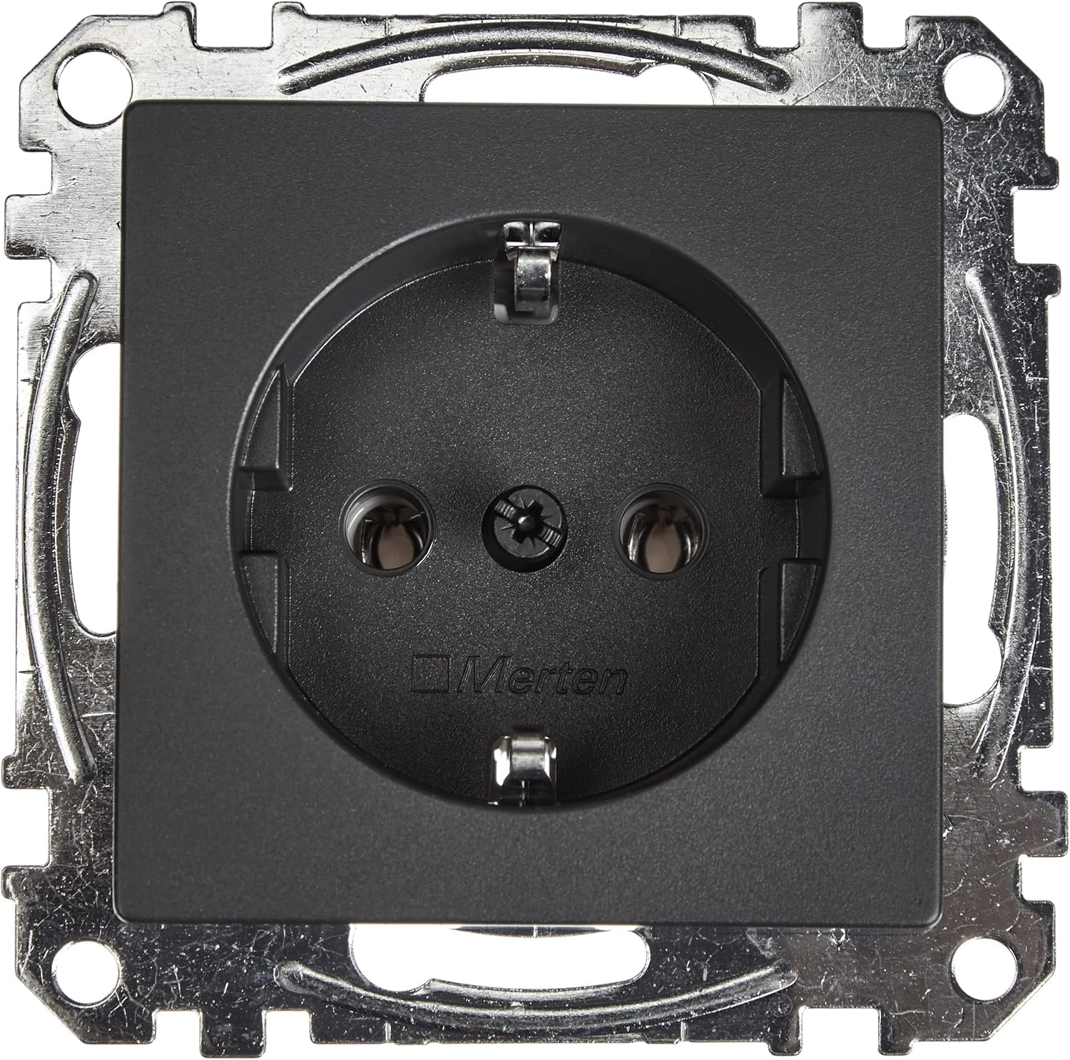 Merten MEG2301-0414 SCHUKO socket-outlet, plug-in terminals, anthracite, System M