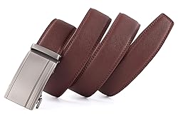 guvoosm Ratchet Belts for Men Leather Dress Suit