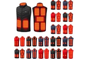 ABABC Heated Vest for Men Women Heating Zones Sleeveless Washable Jackets Usb Winter Unisex Body Warm Thermal Coats