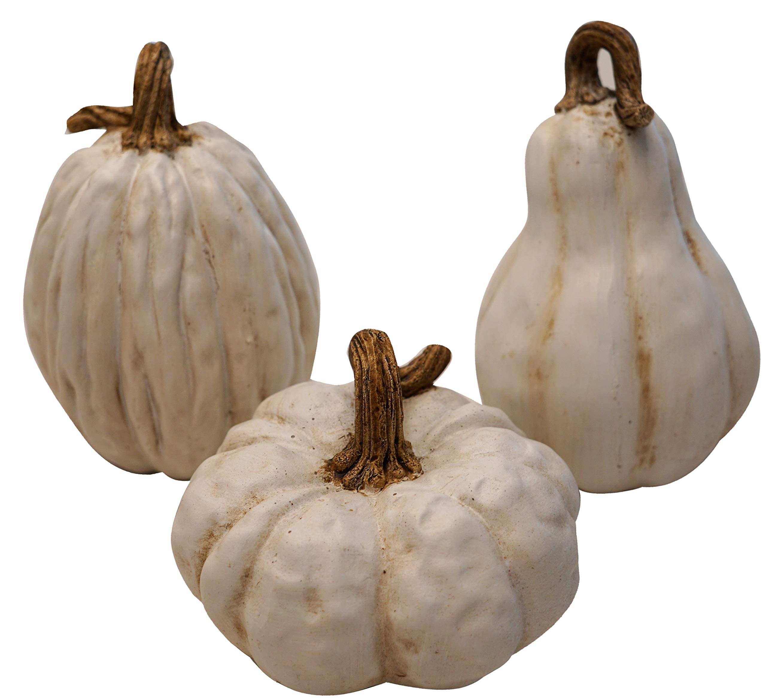 khevga Autumn Decoration Pumpkins Set (White)