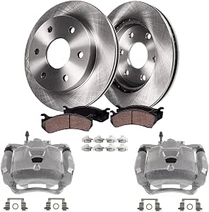 4pc Rear Disc Brake Calipers & Ceramic Pads Kit For Ford F-150 & Lincoln Mark LT | 10-Year Warranty