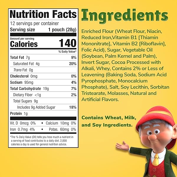 KEEBLER ON-THE-GO FUDGE STRIPES COOKIES, 12 COUNT (PACK OF 1)