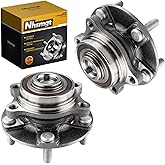 Nhsmgt 2 x 513268 Front Wheel Bearing Hub Assembly with 5 Lugs Fit for Nissan 350Z 2003-2009, for Infiniti G35 2003 2004 2005 2006 2007, Non-ABS, 2pcs