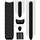 75 Packs Disposable Bra and Panties Sets for Women, 25 Pas Disposable Bra Spa Top Underwear, 50 Pcs Thongs Bikini Panties, Spray Tanning Wraps, Individually Wrapped, Black