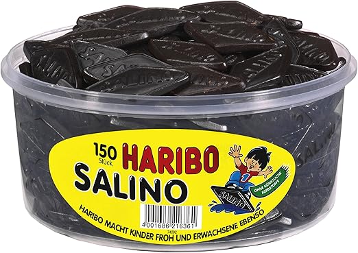 Haribo Salino Reglisses Bonbons A La Reglisse 150 Pieces Boite De 10 Gr Amazon Fr Epicerie