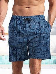 Men's Swim Trunks Hawaiian Bathing Mesh Lining Suit