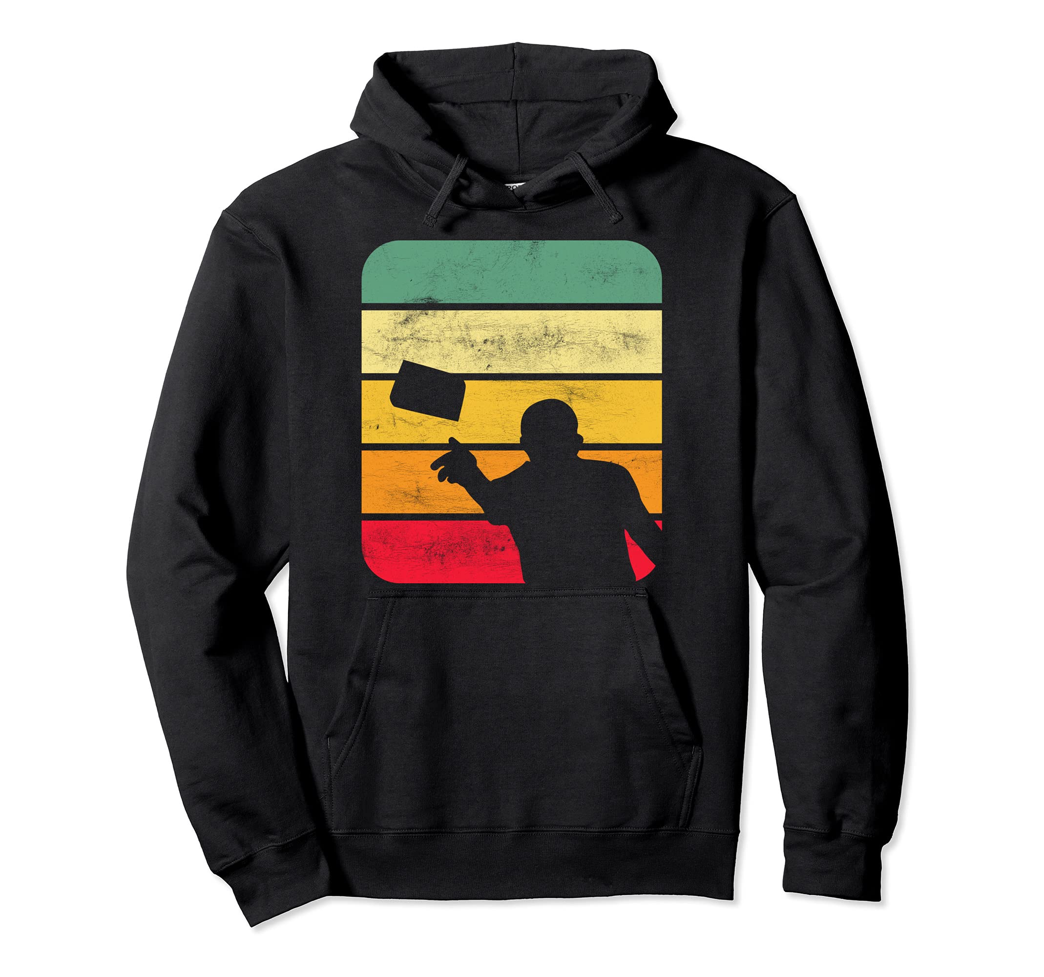 Cornhole Vintage Retro Style Team Tournament Pullover Hoodie