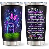 kirusel Daughter Gift from Mom, Best Valentines Day for Daughter Gifts, Birthday Gifts for Daughters, Great Birthday Presents for Daughters Adult 20oz Tumbler Mug(1PC)