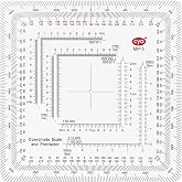 Military Protractor - Perfectly Cut for Land Nav | UTM/MGRS Coordinate Scale Map, Perfectly Cut Land Navigation Protractor, Maps Reading and Grid Coordinate Reader