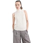 Armani Exchange Womens Sleeveless Turtle-Neck Sweater