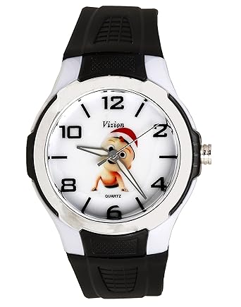 Vizion Analog Multi-Colour Dial (Baby Boss-with Red Hat) Cartoon Character Watch for Kids-V-8826-1-3