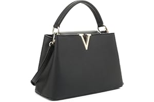EVVE Women's Small Satchel Bag Classic Top Handle Purses Fashion Crossbody Handbags with Shoulder Strap