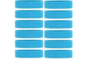 ONUPGO Sweatband Headbands for Men & Women -3PCS/12PCS Sports Headbands Moisture Wicking Athletic Cotton Terry Cloth Head Band