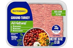 Butterball, Fresh All Natural 93%/7% Lean Ground Turkey, 1 lb