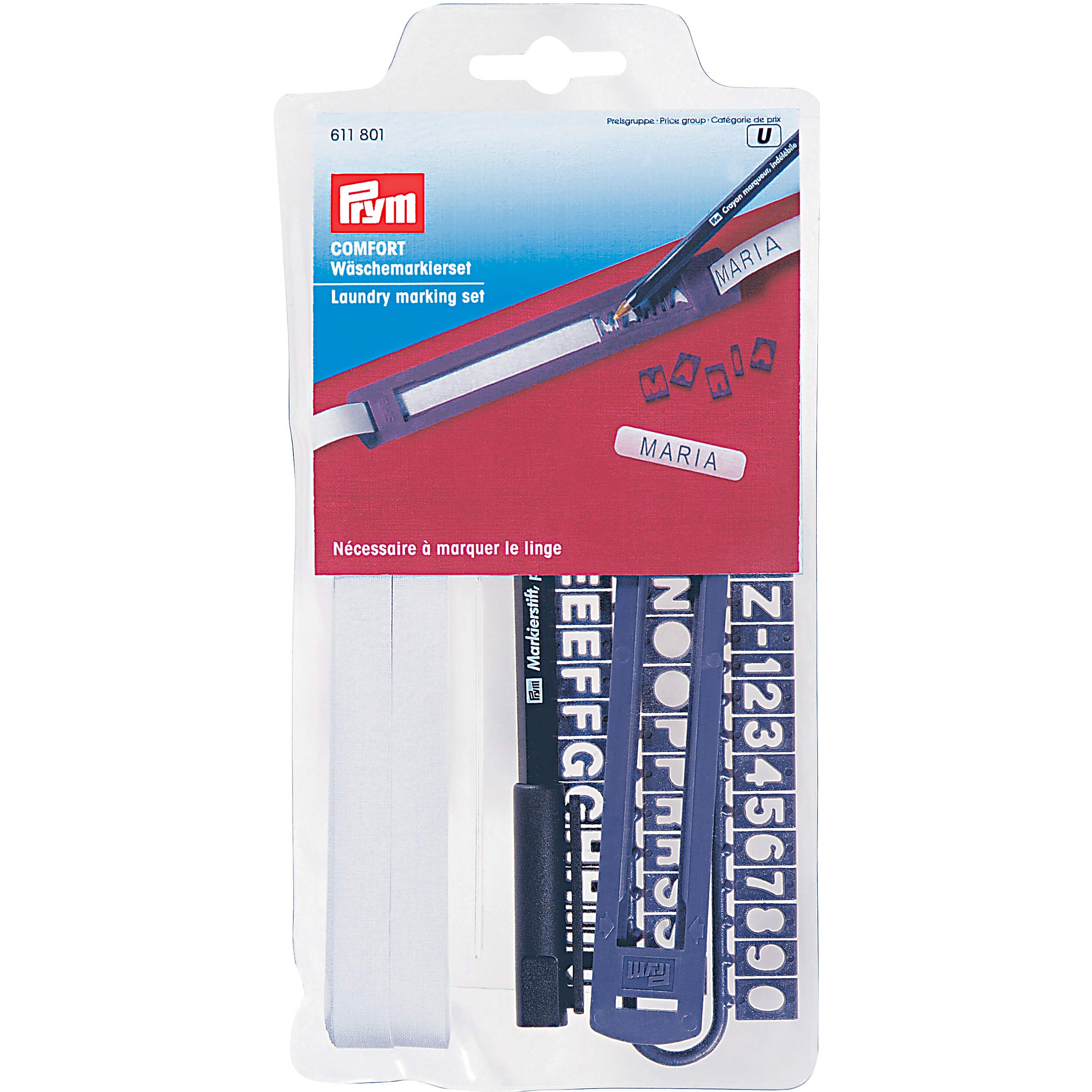Prym - Laundry (6m) Marking Set - 1 Unit