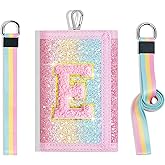 cotmcor Girls Wallet for Kids Initial Pink Wallets, Christmas Stocking Stuffers Birthday Gifts Ideas for 6 7 8 9 10 11 12 Year Old Teen Girl, Sparkly Cute Toddler Purse Valentines Gift Trendy Stuff