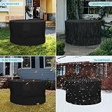 SIRUITON Outdoor Garden Round Furniture Cover 190x80cm 420D Oxford view 6
