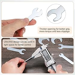 HARFINGTON 10pcs Small Wrench 10x70x1.5mm Metric