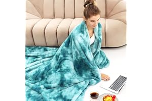 obinsm Warm Blanket Green Soft Fleece Blankets Throw Blankets for Bed