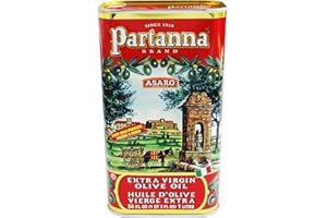 Partanna Robust Extra Virgin Olive Oil - Premium Castelvetrano Oil - Harvested in Sicily - Pure Authentic Italian - Monovarietal - Rich in Flavor - First Cold Pressed - 33.8oz (1 liter) Tin