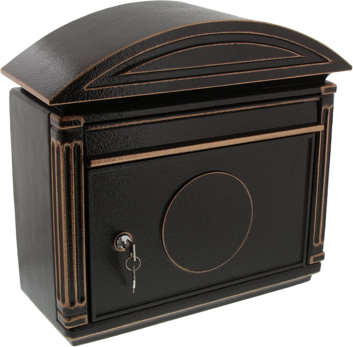 Burg-Wächter Briefkasten im südländischen Stil, A4 Einwurf-Format, Alu-Guss, Venezia 1899 BC, Bronze