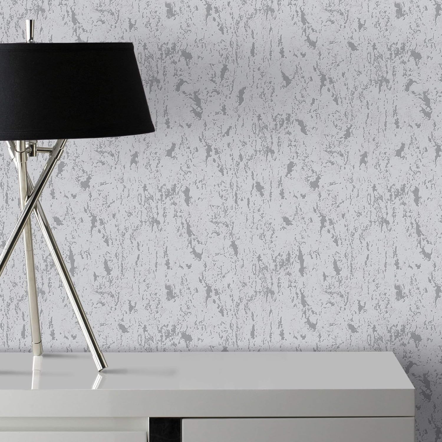 Superfresco Silver Milan Illusion Cork Textured Metallic Plain, 52 x 1000 cm