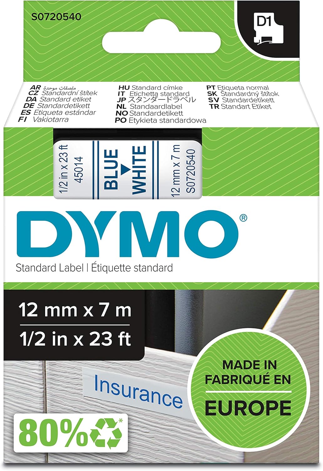 dymo 12mmx7m
