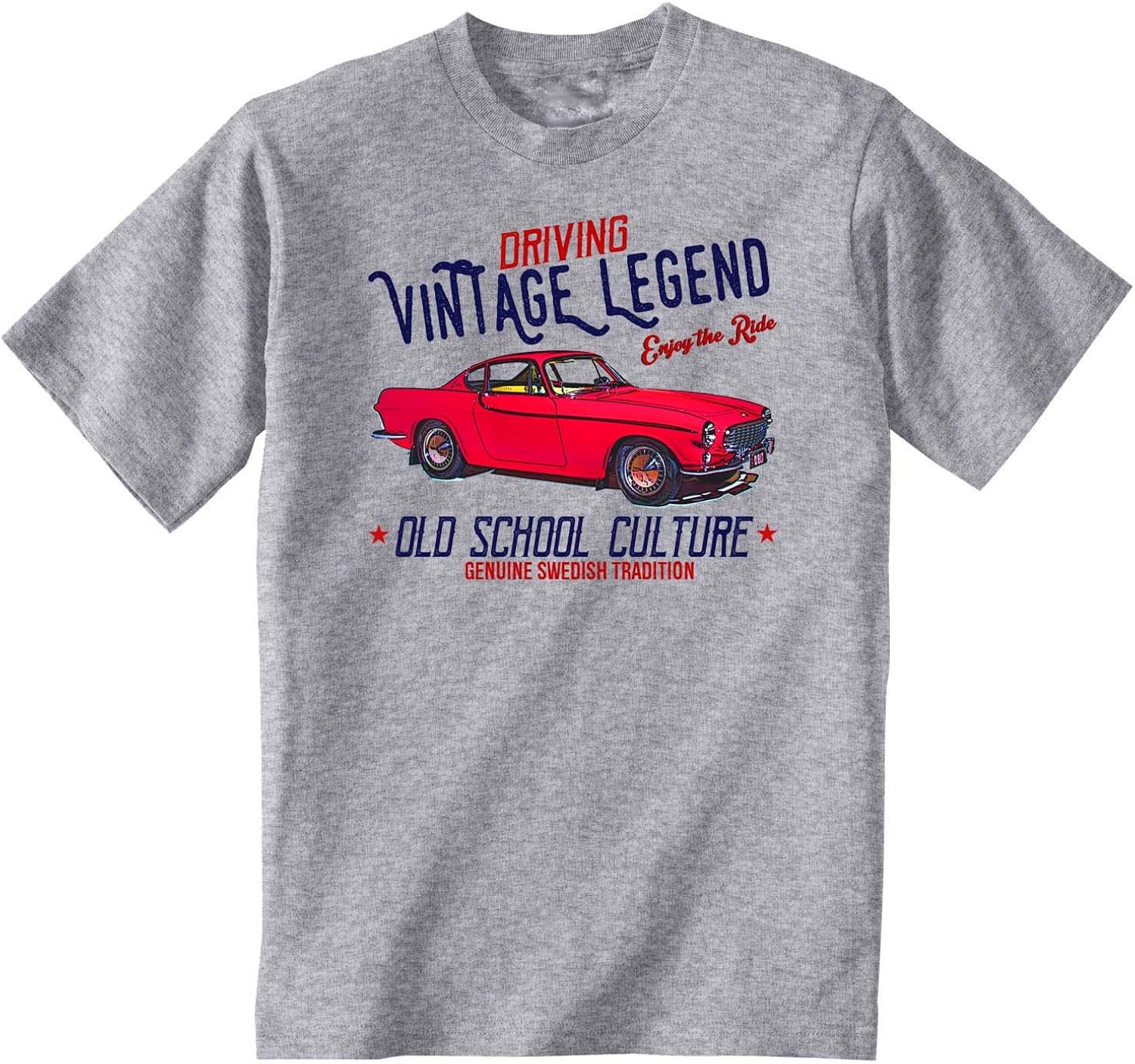 TEESANDENGINES Men's Volvo P1800 New Grey TShirt Amazon.co.uk Clothing