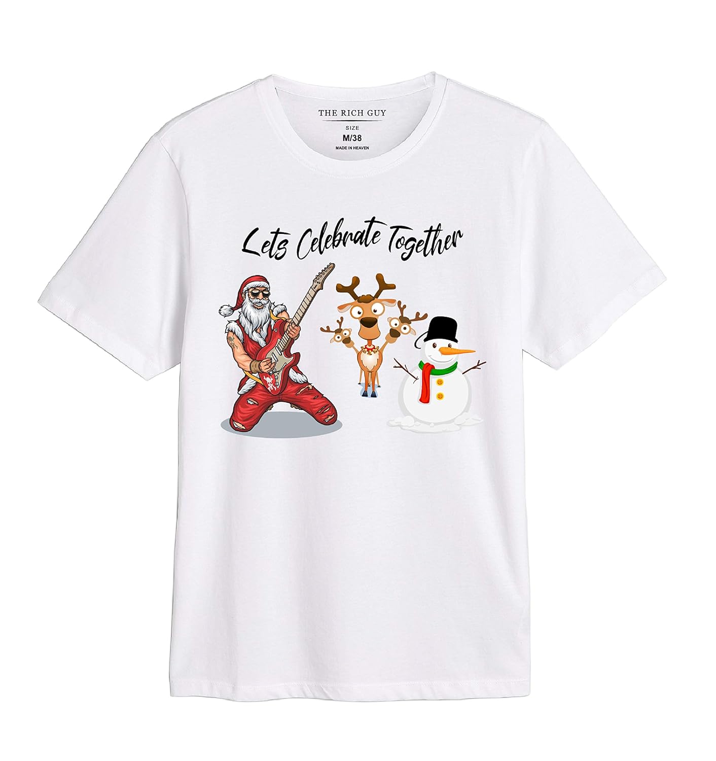 Buy Christmas T-Shirt Digital Printed Slogan at Amazon.in
