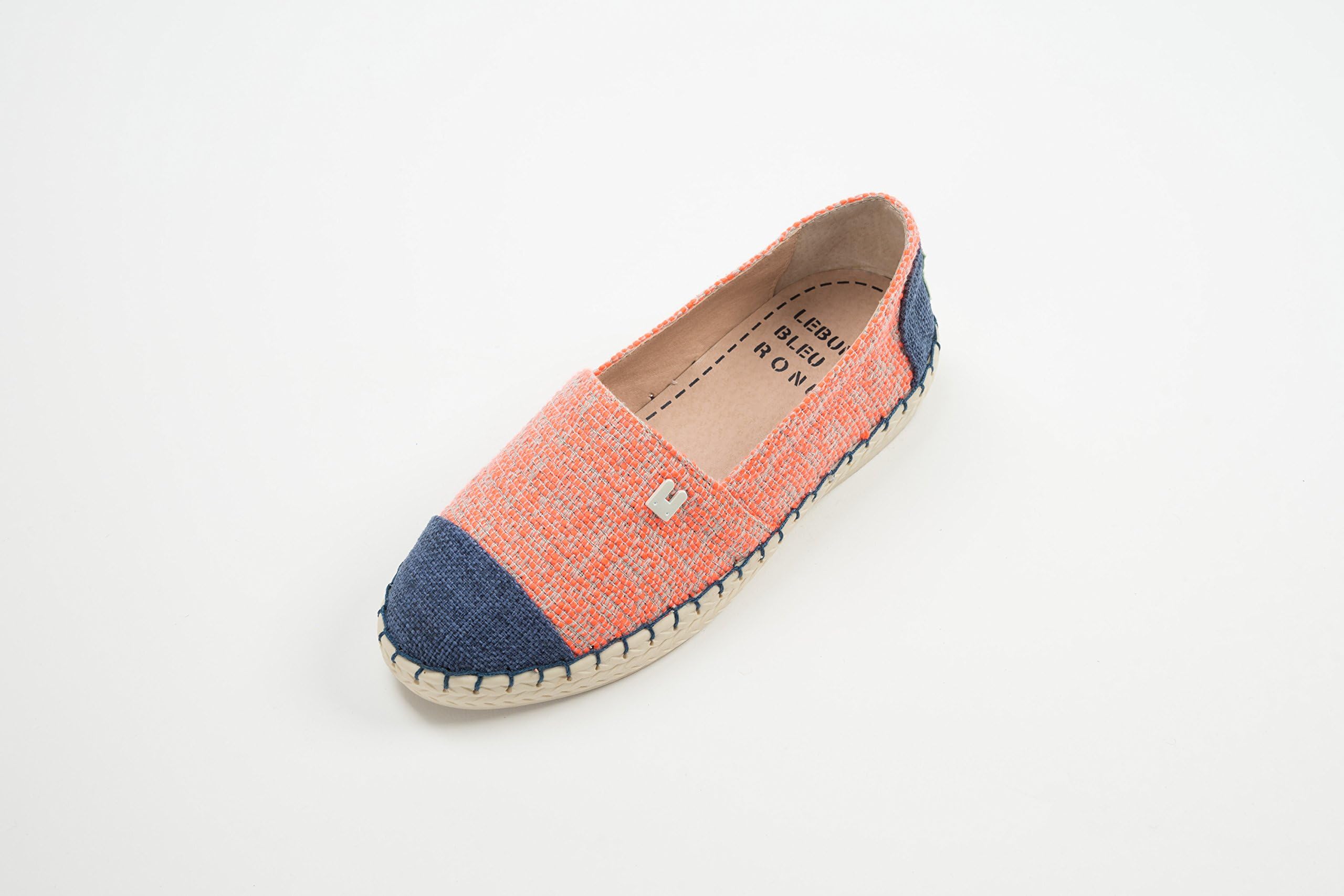 LeBunny Bleu Women's Fabric Slip On Capped Linen Sneaker with Easy Comfort Insole