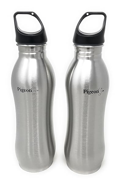 Pigeon By Stovekraft Stainless Steel Bling Water Bottle 750ml (Set Of 2)