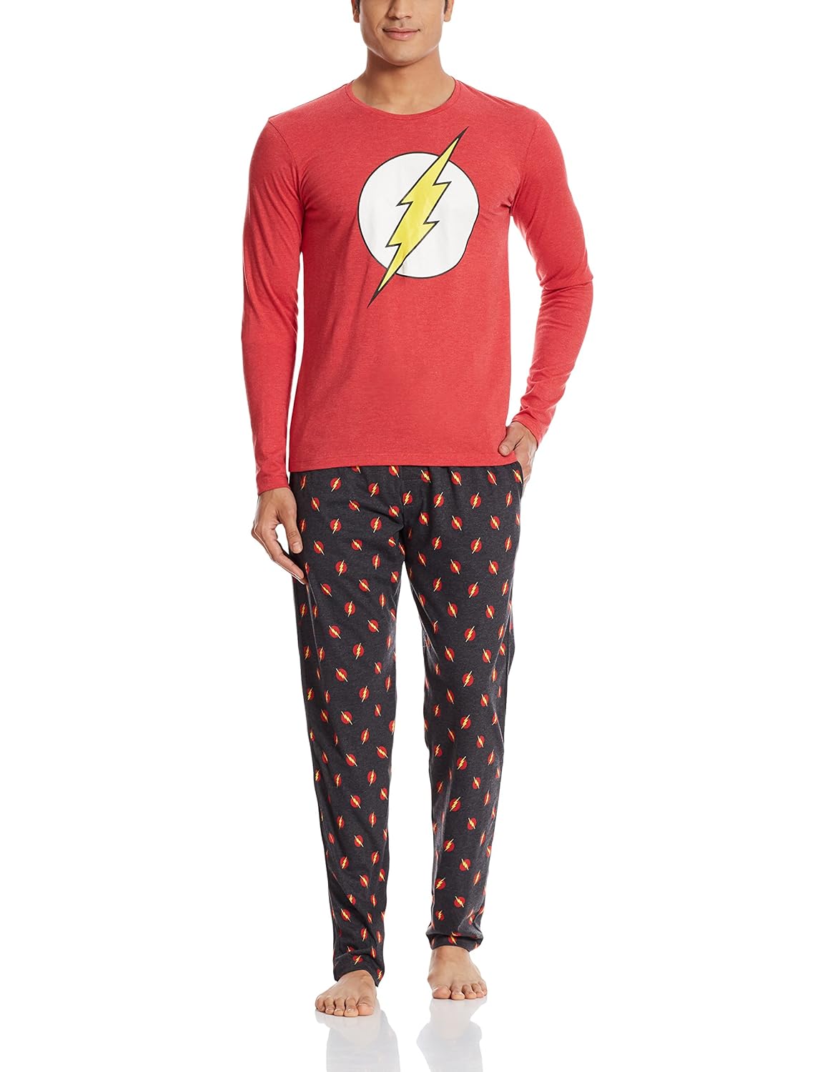 dc comics men's cotton pyjama set