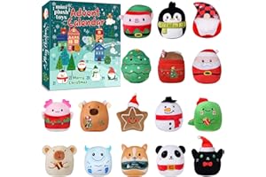 HARDWIND Advent Calendar 2025 for Kids, 24-Day Holiday Plush Advent Calendar for Plushy Collector, Mini Plushie Soft Cuddly Stuffed Animals Toys for Toddlers, Baby Girls, Boys, Teens, Adults