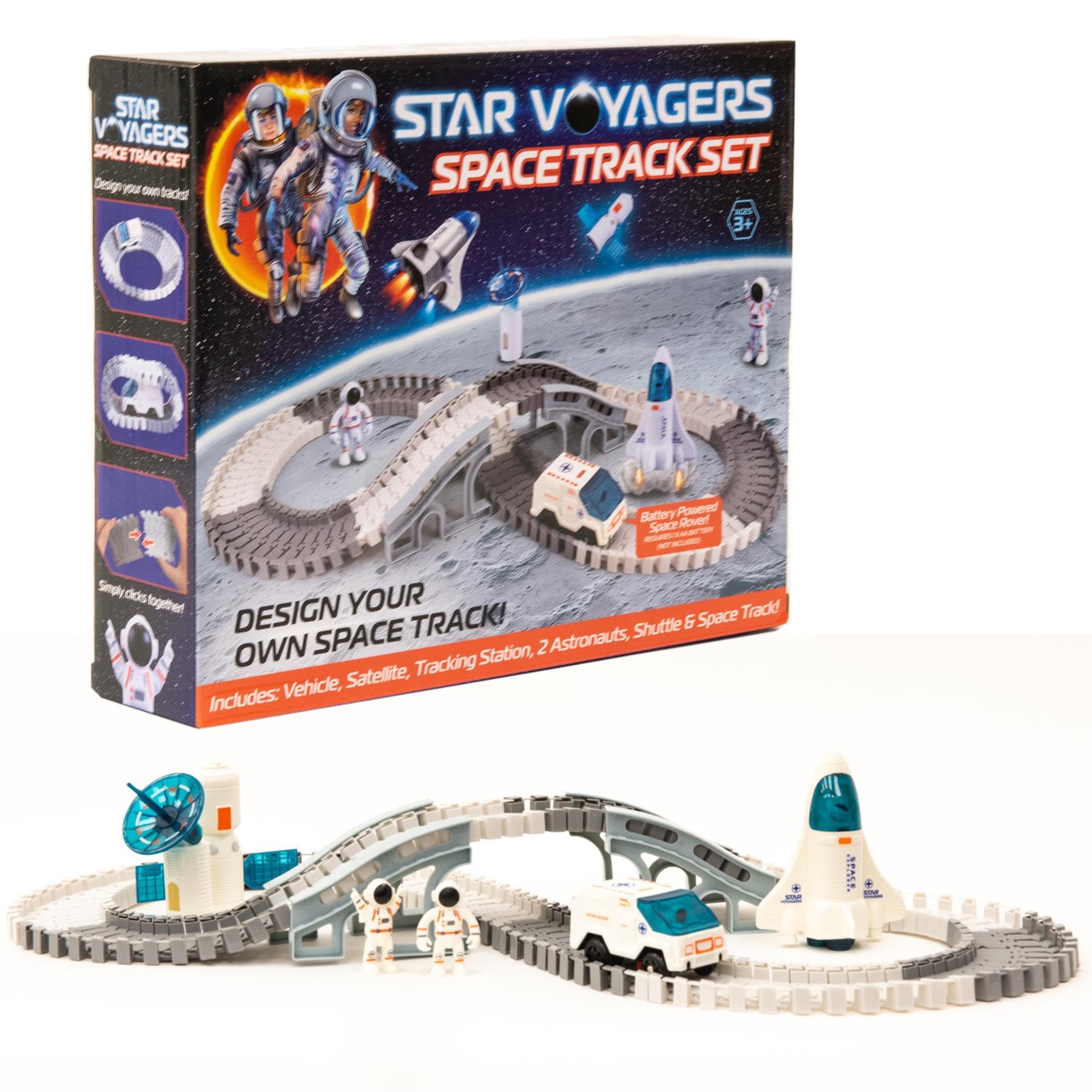 KandyToys Star Voyagers Space Track Set | Design Your Own Space Track Kit