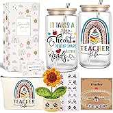 Teacher Gifts for Women Teachers Appreciation Gift 16oz Tumbler Unique Gifts Ideas for Teacher Thank You Basket Box for Teachers Day/Retirement/Christmas/End of Year