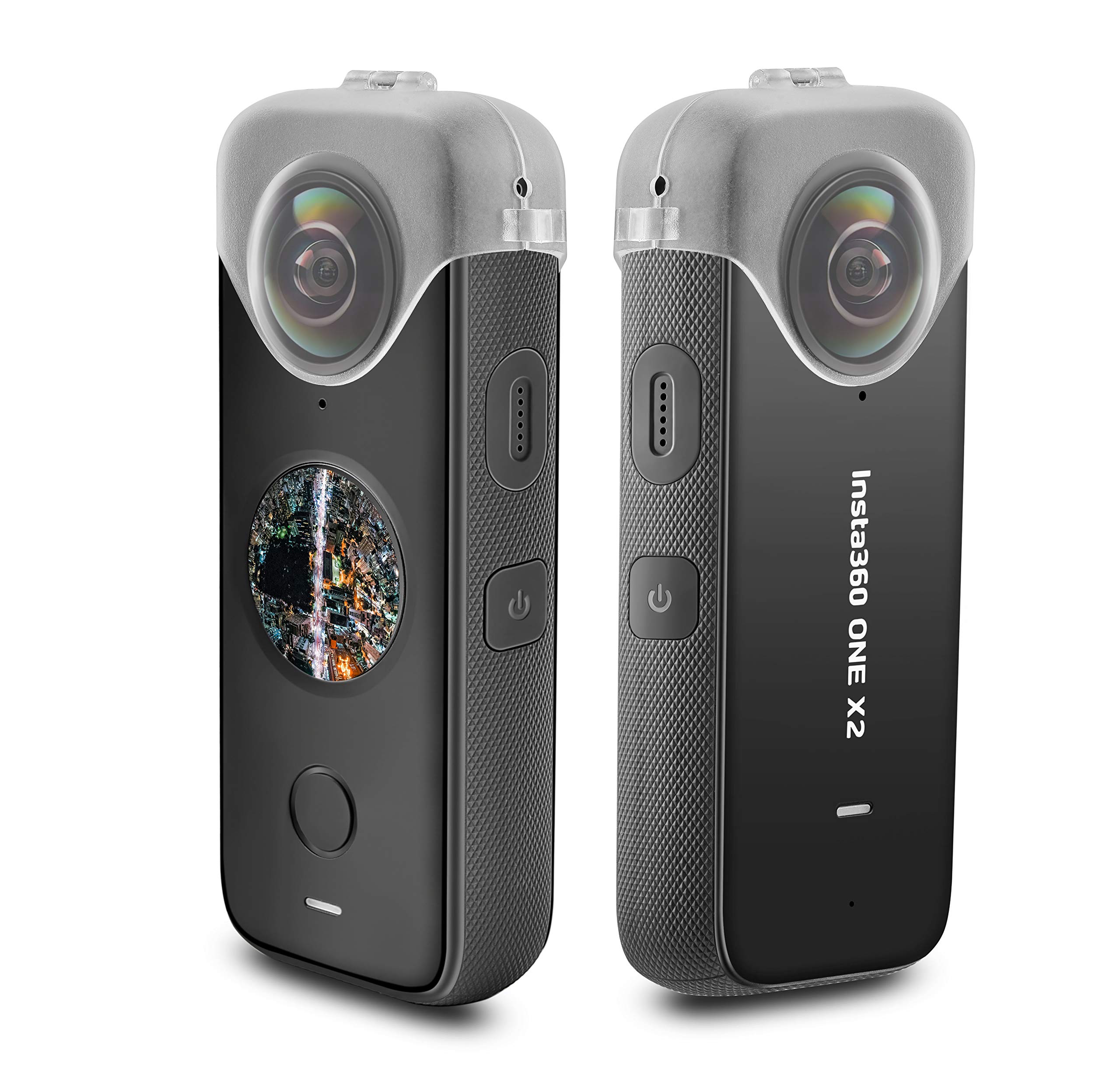 Prodrocam Lens Cap for Insta360 ONE X2 Transparent Protective Cover Anti-Scratch Clear Lens Protector No Need to Remove While Shooting