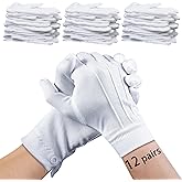 ARKBAODAN White Gloves women men with Snap Cuff Uniform Gloves Parade Costume for Police Server Funeral Formal Tuxedo Guard