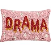 Peking Handicraft 30JES1481C12OB Drama Hook Pillow, 12-inch Length, Wool and Cotton