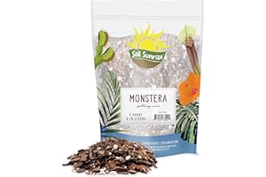 SOIL SUNRISE Monstera Houseplant Potting Soil Mix (4 Quarts), Custom Blend for Growing and Repotting