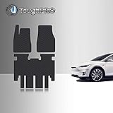 TOUGHPRO Floor Mat Accessories Set (Front Row + 2nd Row) Compatible with Tesla Model X (5 Seater) - All Weather - Heavy Duty 