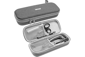 ButterFox Semi Hard Stethoscope Carry Case, fits 3M Littmann Stethoscope and other accessories (Grey)