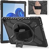 ZenRich Protective Case for Microsoft Surface Pro 2026,Pro 11/10/9-13 inch | Slim TPU Shockproof Case with 360&deg;Rotating Kickstand &amp; Hand Strap, Compatible with Type Cover Keyboard,2024/2022