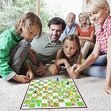 Navoys Classic Snakes & Ladders Game Foldable Board 36cm 6 Pieces view 7