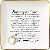 Topthink Ring Dish Gifts for Mother of the Groom from Bride-I See the Love That Shines-Wedding Gift for Mother of the Groom-Bridal Shower Gift-Ceramic Jewelry Holder Ring Dish Trinket Box Tray