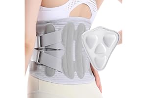 DOKIBI Back Brace for Lower Back Pain Relief for Women Adjustable Lumbar Support Belt Breathable Mesh for Herniated Disc,Sciatica,Scoliosis with Removable 3D Pad Home Work Sports