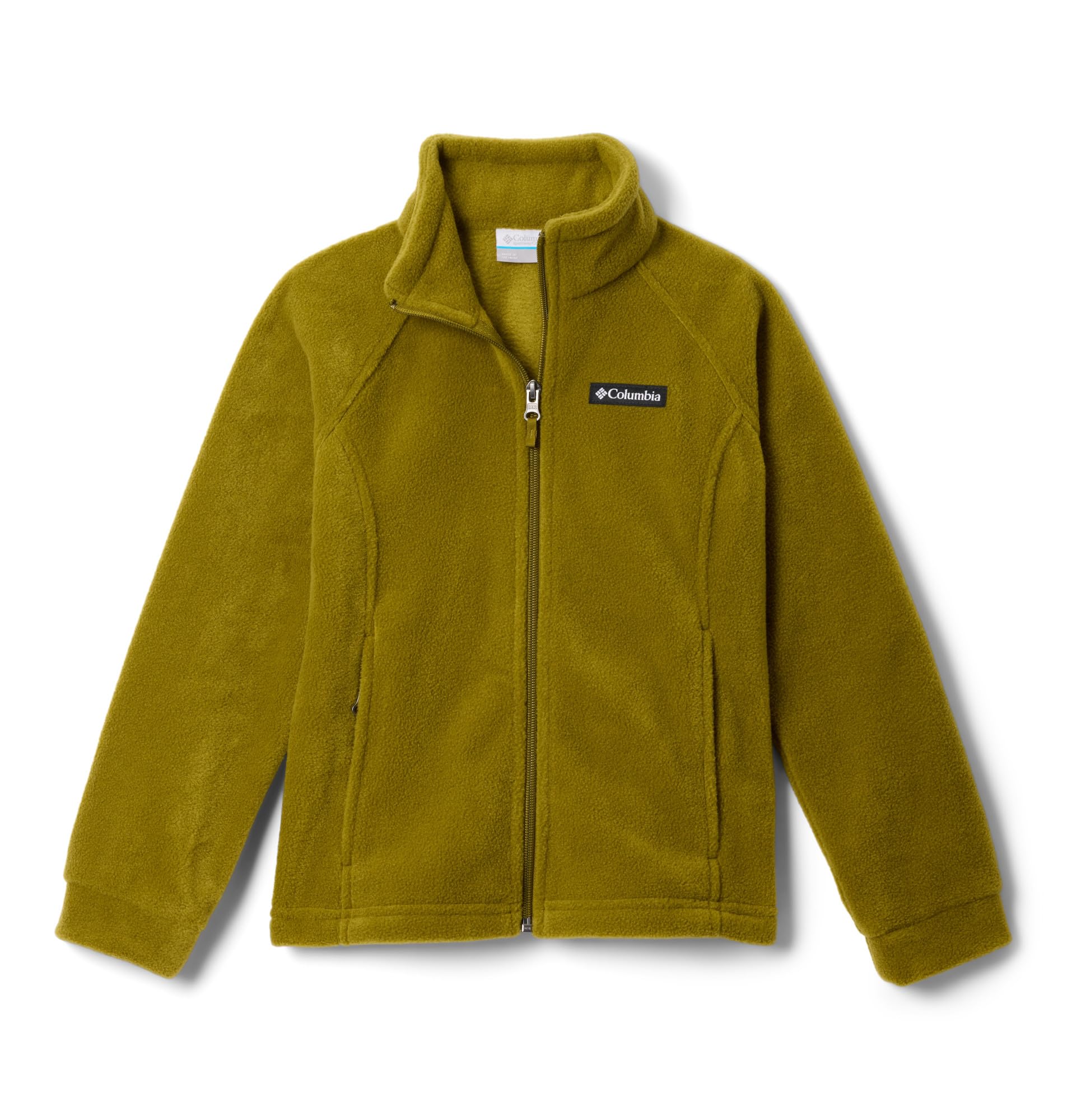 Columbia Youth Girls Benton Springs Fleece Jacket, Mossy Green, Small Image