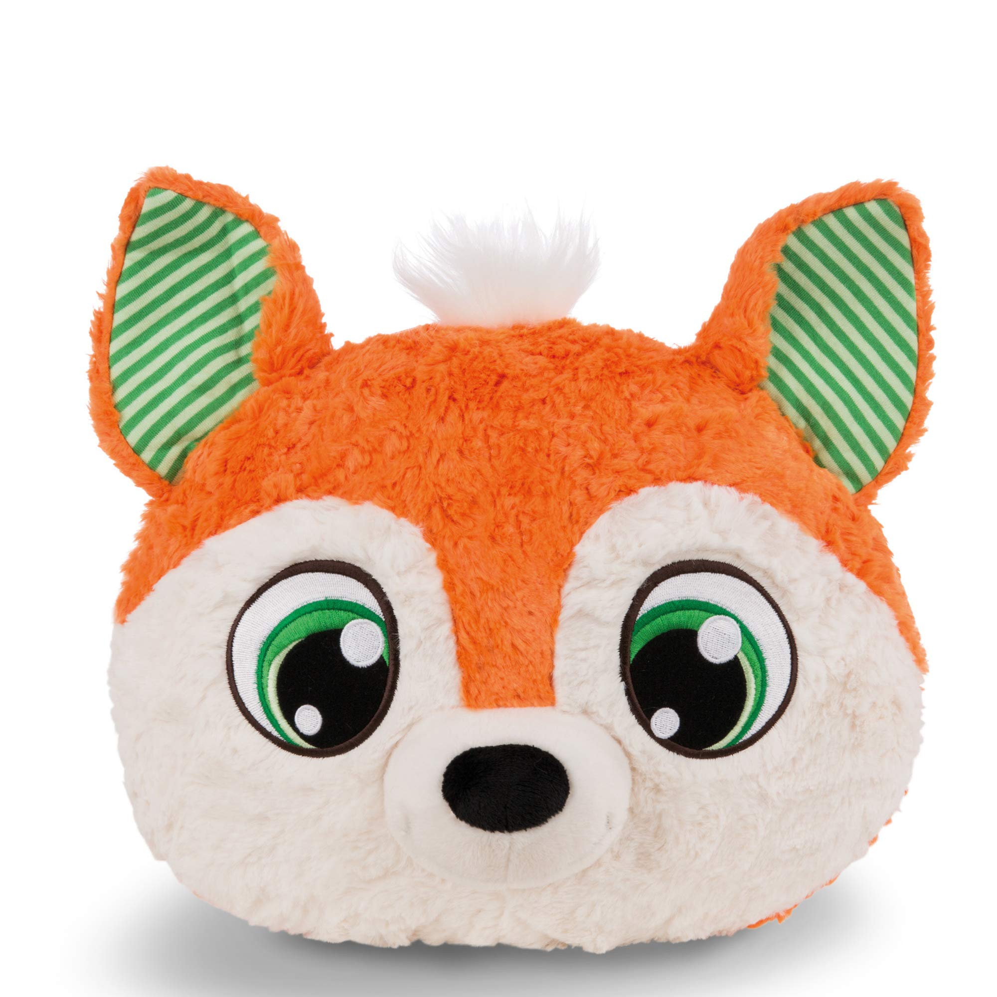 NICI Sleeping Hats Fox Finjo, Cuddly Toy Boys, Girls & Babies, Fluffy Cuddly Cushion for Children from 12 Months, Soft Stuffed Toy Pillow I 43953, Orange, 30 x 25 cm