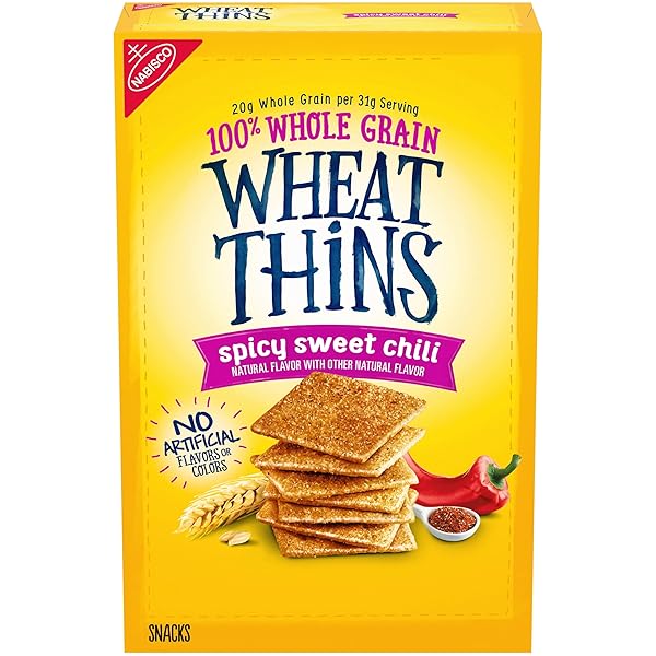 WHEAT THINS SPICY SWEET CHILI SNACKS, WHOLE GRAIN...