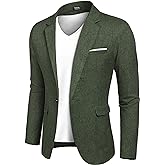 COOFANDY Men's Blazer Casual Sport Coats Slim Fit One Button Suit Jacket Lightweight Sports Jacket